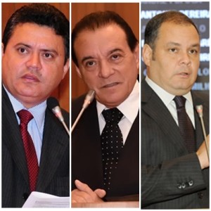 Rigo Teles, Raimundo Cutrim e Rogério Cafeteira: se saem bem de ações judiciais