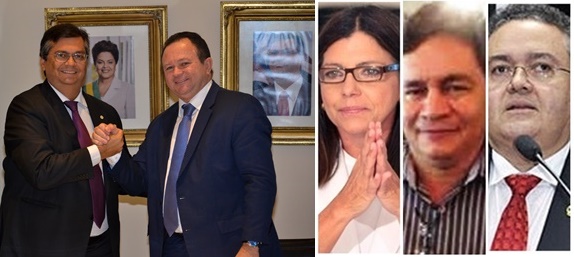 Flávio Dino comfirmou Carlos brandão; Roseana Sarney quer Ribinha Cunha como vice, Roberto Rocha também